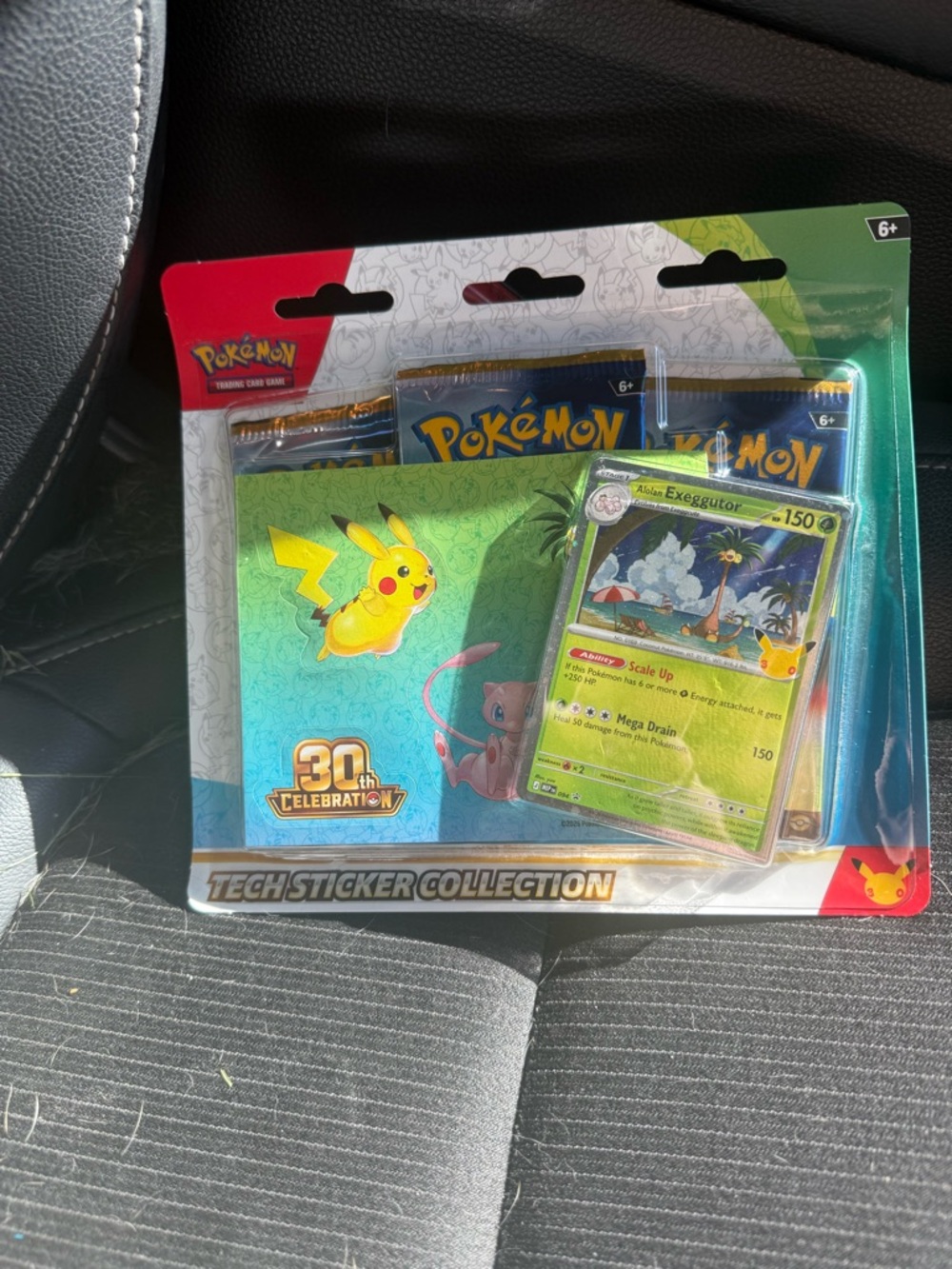 Pokemon 30th Celebration Tech Sticker Collection Alolan Exeggutor
